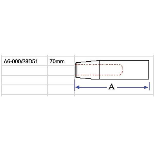 WELDING ELECTRODES - 19mm 5 degree taper - A6-000